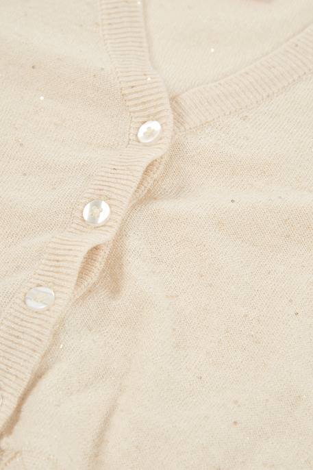 Gilet en coton fille Blanc 3 - vertbaudet enfant 