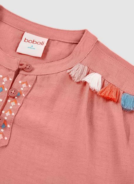 T-shirt fille coton Rose 3 - vertbaudet enfant 