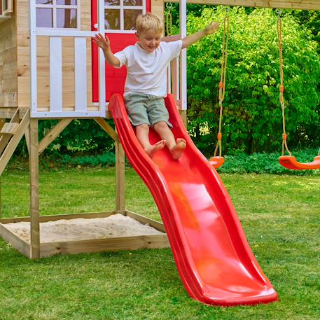 Toboggan glissière wavy plastique 175 cm Rouge 2 - vertbaudet enfant 