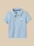 Polo maille piquée bébé - coton biologique Bleu pastel 1 - vertbaudet enfant 