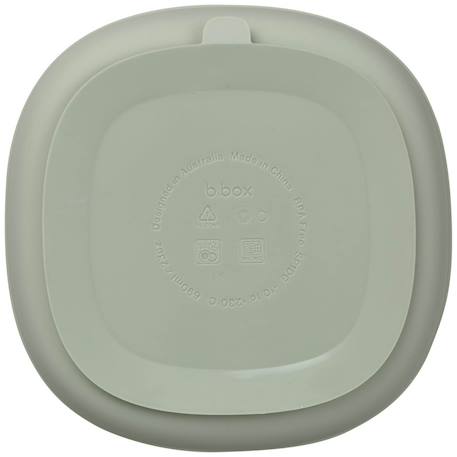 Assiette bébé silicone ventouse avec couvercle Bleu+Rose+Vert 18 - vertbaudet enfant 