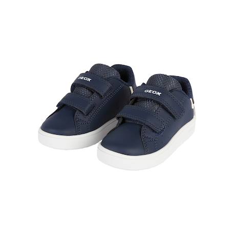 Baskets basses à scratch Marine clair   blanc 3 - vertbaudet enfant 