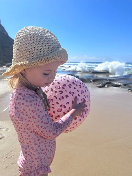 Ballon de plage - léopard rose - 51 cm Pink 2 - vertbaudet enfant 
