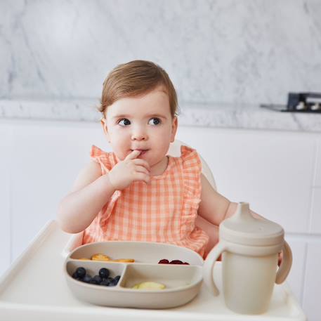 Assiette à ventouse et couvercle latte Beige 6 - vertbaudet enfant 
