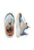 Sneakers en simili cuir et tissus technique doi junior Gris-blanc+Rose-blanc crème 4 - vertbaudet enfant 