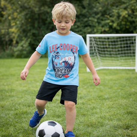 T-shirt manches courtes garçon avec imprimé Blanc+Bleu+Gris+Marine 7 - vertbaudet enfant 