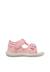 Sandales à bout ouvert « open toe » en tissu paros Rose- 1 - vertbaudet enfant 