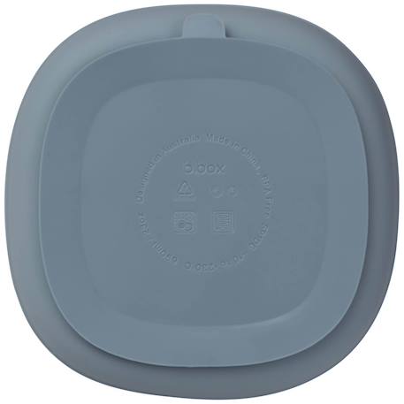 Assiette bébé silicone ventouse avec couvercle Bleu+Rose+Vert 6 - vertbaudet enfant 