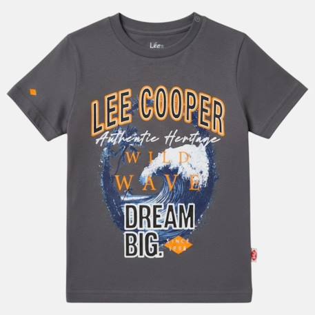 T-shirt manches courtes garçon avec imprimé Blanc+Bleu+Gris+Marine 13 - vertbaudet enfant 