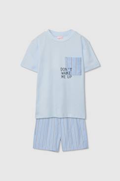 Pyjama enfant en coton à manches courtes  - vertbaudet enfant