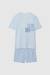 Pyjama enfant en coton à manches courtes Bleu 1 - vertbaudet enfant 
