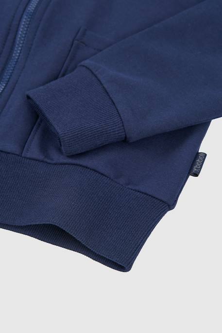 Sweat à capuche zippé Bleu 3 - vertbaudet enfant 