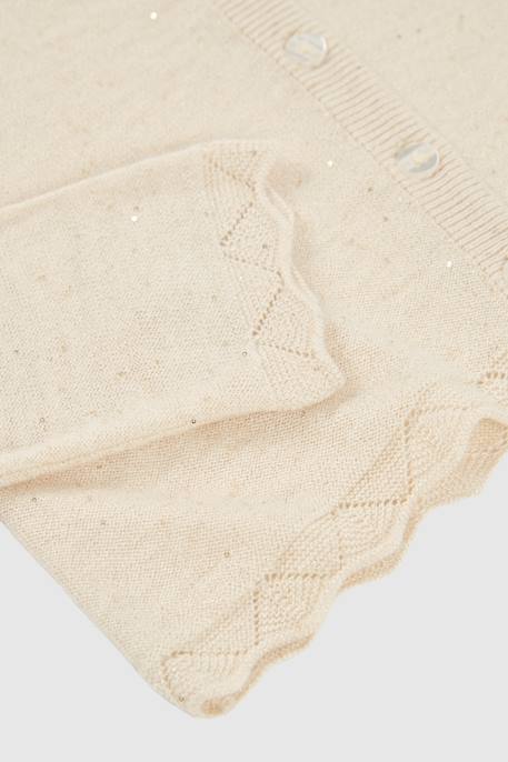 Gilet en coton fille Blanc 4 - vertbaudet enfant 