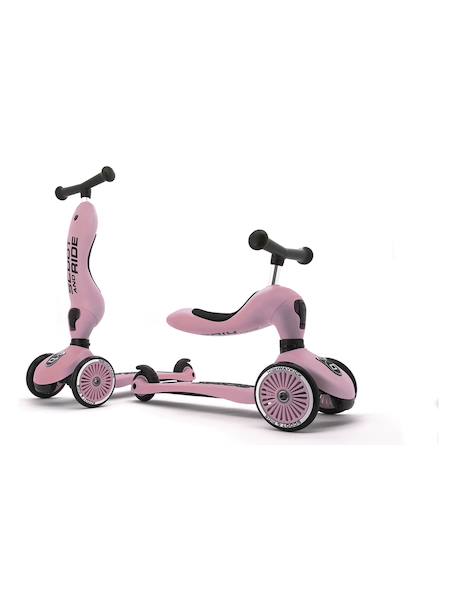 Trottinette evolutive enfant highwaykick Bleu acier+Jaune citron+Rose 11 - vertbaudet enfant 