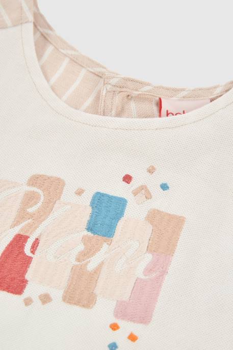Débardeur fille en coton Blanc 3 - vertbaudet enfant 