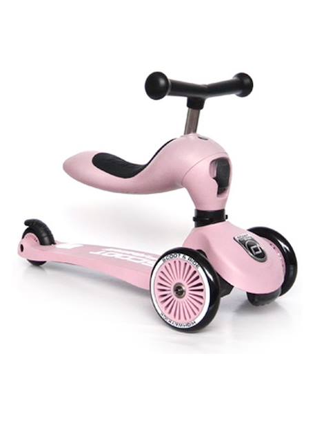 Trottinette evolutive enfant highwaykick Bleu acier+Jaune citron+Rose 12 - vertbaudet enfant 