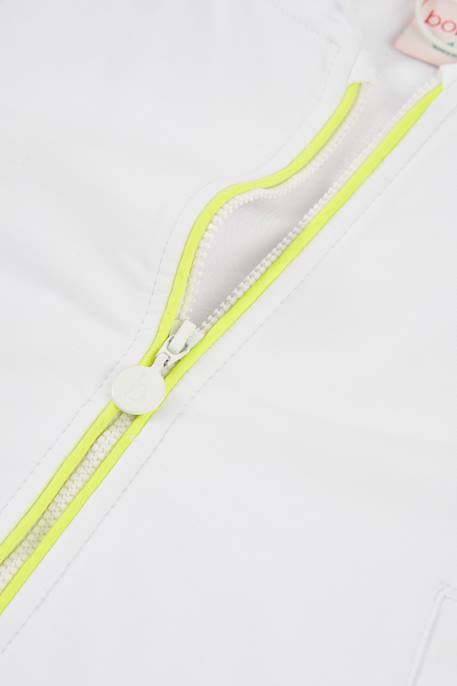 Sweat zippé à capuche polaire Blanc 3 - vertbaudet enfant 