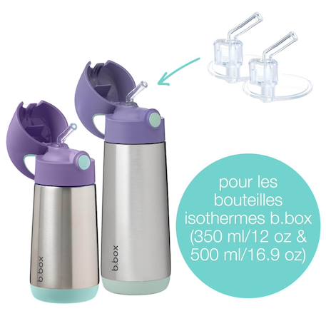Embouts de paille rechange gourde isotherme Blanc 2 - vertbaudet enfant 