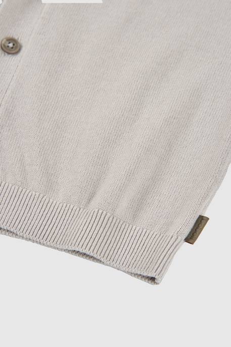 Cardigan à boutons Marron 3 - vertbaudet enfant 