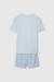 Pyjama enfant en coton à manches courtes Bleu 2 - vertbaudet enfant 