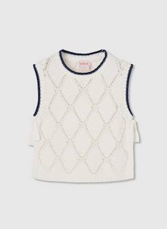 Pull sans manches fille en coton  - vertbaudet enfant