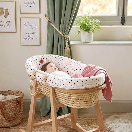 Couffin bébé avec matelas habillage et drap housse lovio Bleu+Rouge 8 - vertbaudet enfant 