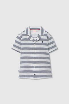Chemise  en lin imprimé  - vertbaudet enfant