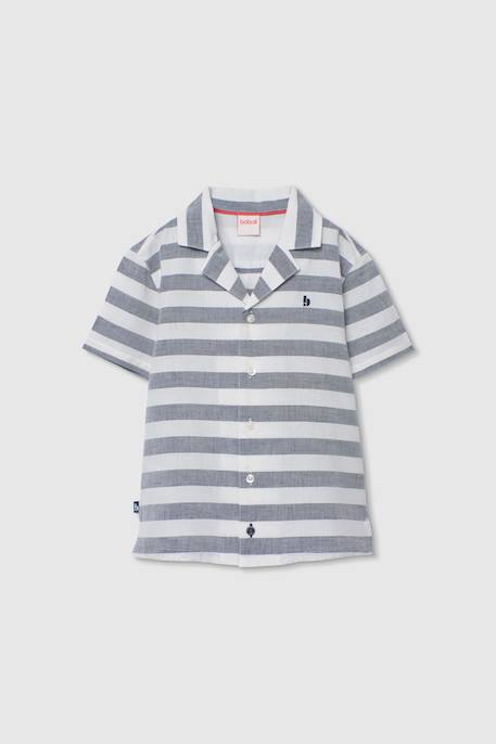 Garçon-Chemise-Chemise  en lin imprimé