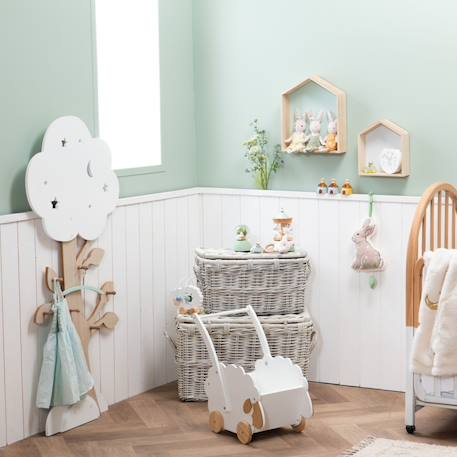 Porte manteau mural louison Blanc 3 - vertbaudet enfant 