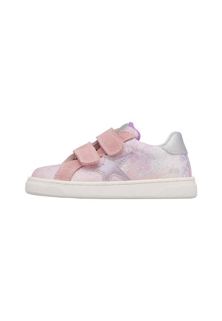 Baskets en cuir et en daim pinn vl. Rose-lilas 3 - vertbaudet enfant 