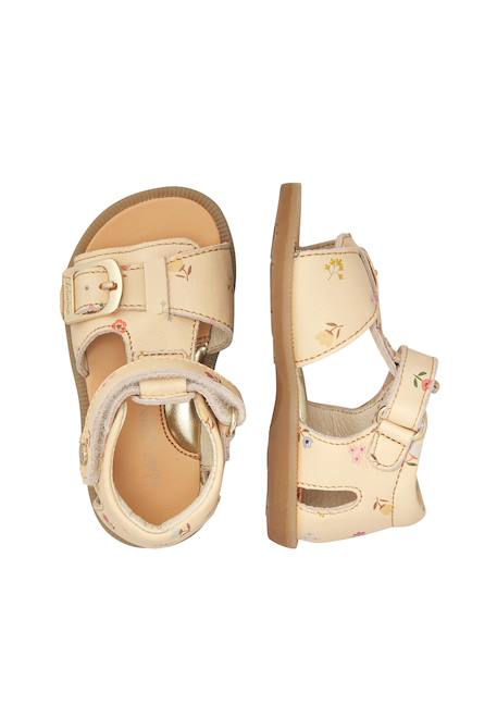 Sandales en cuir quarzo Beige- 4 - vertbaudet enfant 