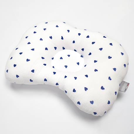 Coussin cale-tête ergonomique en gaze de coton lovio Bleu+Rouge 2 - vertbaudet enfant 