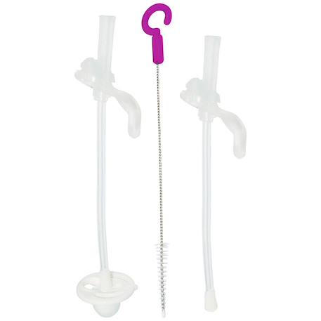 Set de pailles de rechange pour tasse d'apprentissage lestée Blanc 1 - vertbaudet enfant 