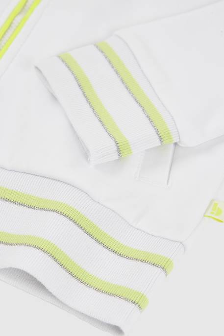 Sweat zippé à capuche polaire Blanc 4 - vertbaudet enfant 