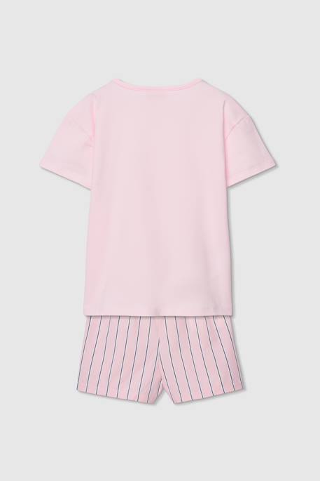 Pyjama coton rayures Rose 2 - vertbaudet enfant 