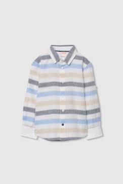 Chemise en lin rayée  - vertbaudet enfant