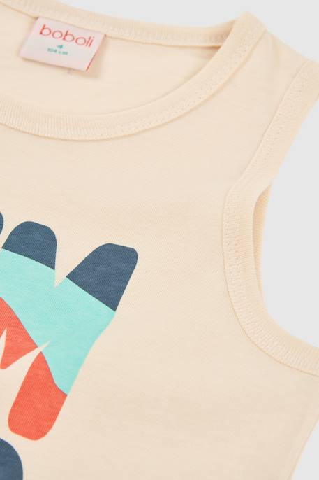 Débardeur garçon Blanc 3 - vertbaudet enfant 