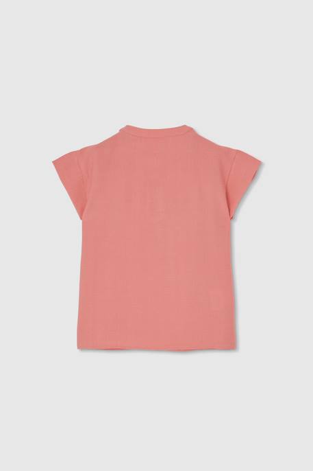 T-shirt fille coton Rose 2 - vertbaudet enfant 