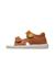 Sandales en cuir avec fermeture scratch july Marron clair-+Sage- 3 - vertbaudet enfant 