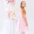 Robe demoiselle d'honneur   poudré avec noeud dos   hepburn Rose paillettes argentées 6 - vertbaudet enfant 
