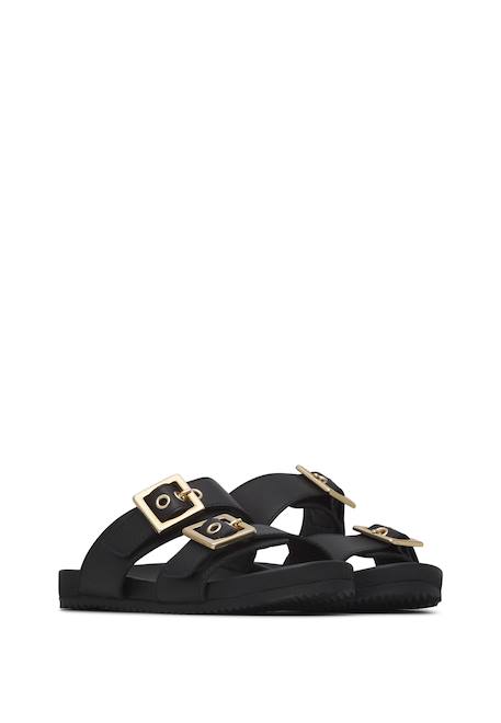 Sandales en cuir cendy Noir- 2 - vertbaudet enfant 