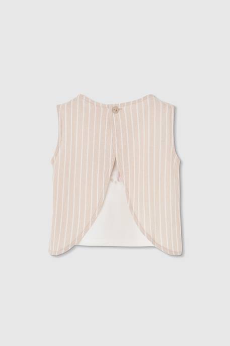 Débardeur fille en coton Blanc 2 - vertbaudet enfant 