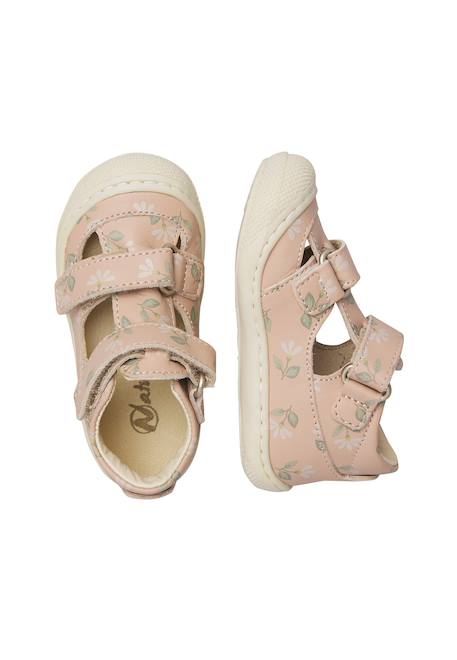 Sandales semi puffy Blanc crème-+Rose poudré- 9 - vertbaudet enfant 