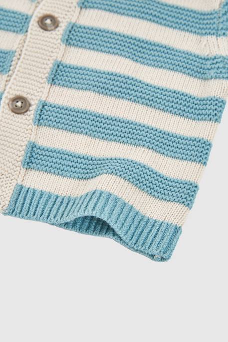 Gilet bébé en tricot Vert 4 - vertbaudet enfant 