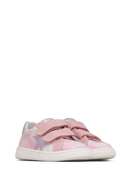 Baskets en cuir et en daim pinn vl. Rose-lilas 2 - vertbaudet enfant 