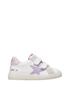 Chaussures-Baskets en cuir et en daim pinn vl.
