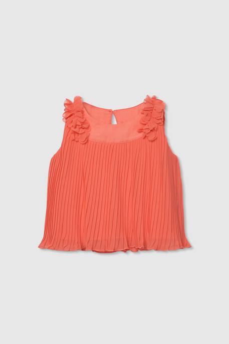 Fille-T-shirt, sous-pull-Tee-shirt fille en mousseline