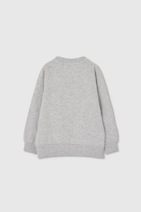 Sweat-shirt en molleton garçon Gris 2 - vertbaudet enfant 