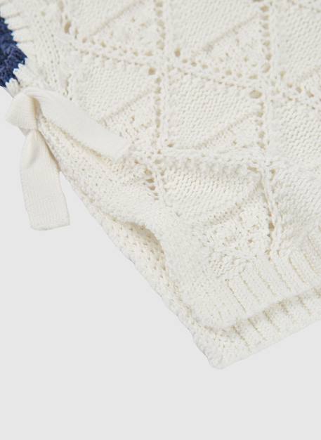 Pull sans manches fille en coton Blanc 4 - vertbaudet enfant 