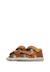 Sandales en cuir avec fermeture scratch july Marron clair-+Sage- 5 - vertbaudet enfant 